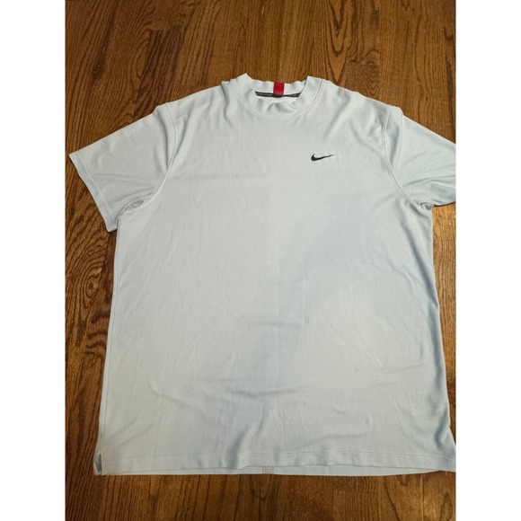 Nike Other - Nike Tiger Woods Collection Dri-FIT Golf Shirt Mens XXL Light Blue Perforated